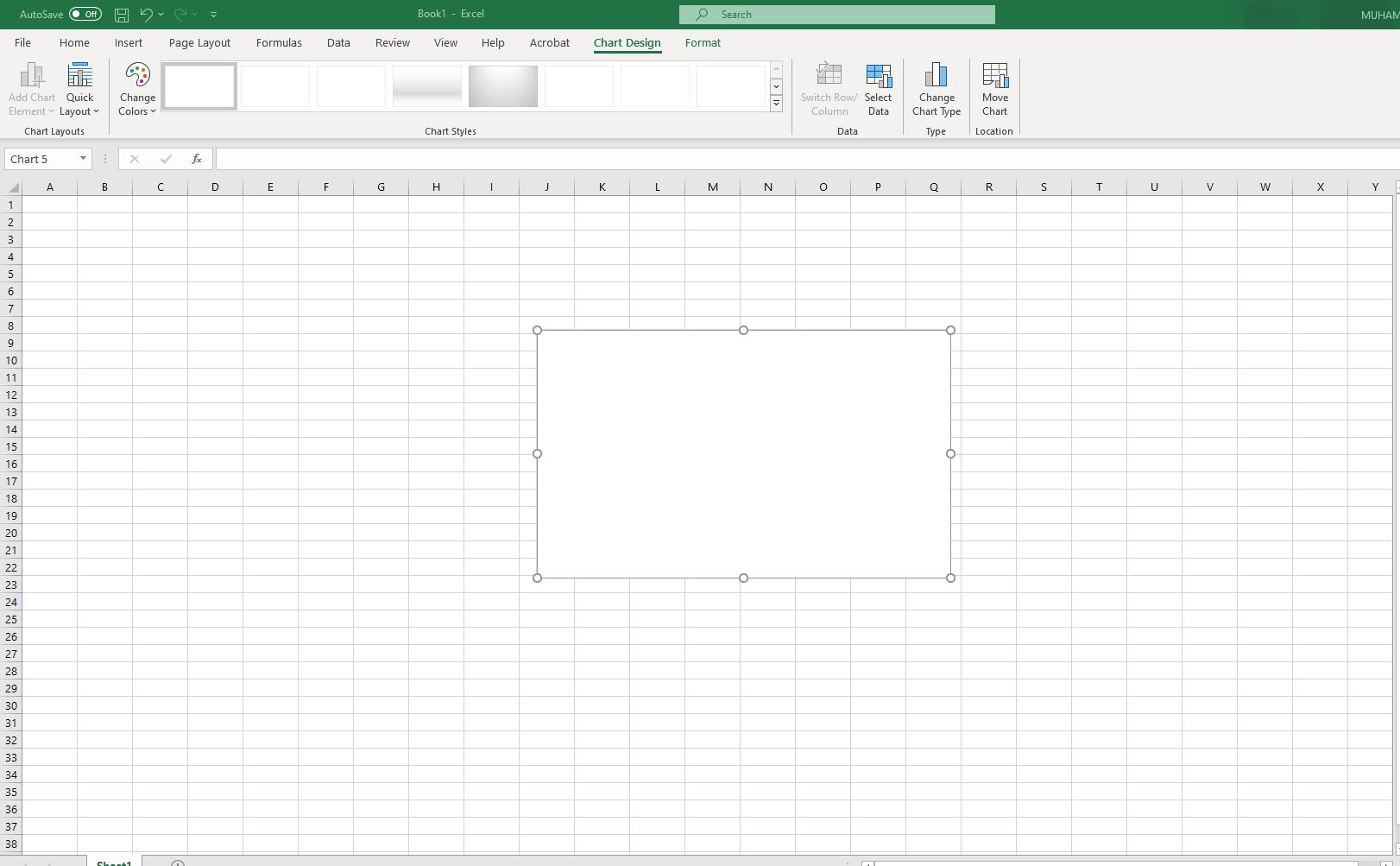 35. Excel cannot display chart