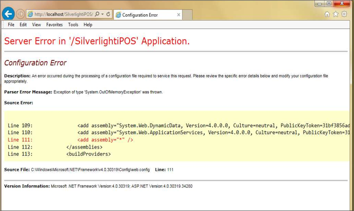 03 silverlightipos error